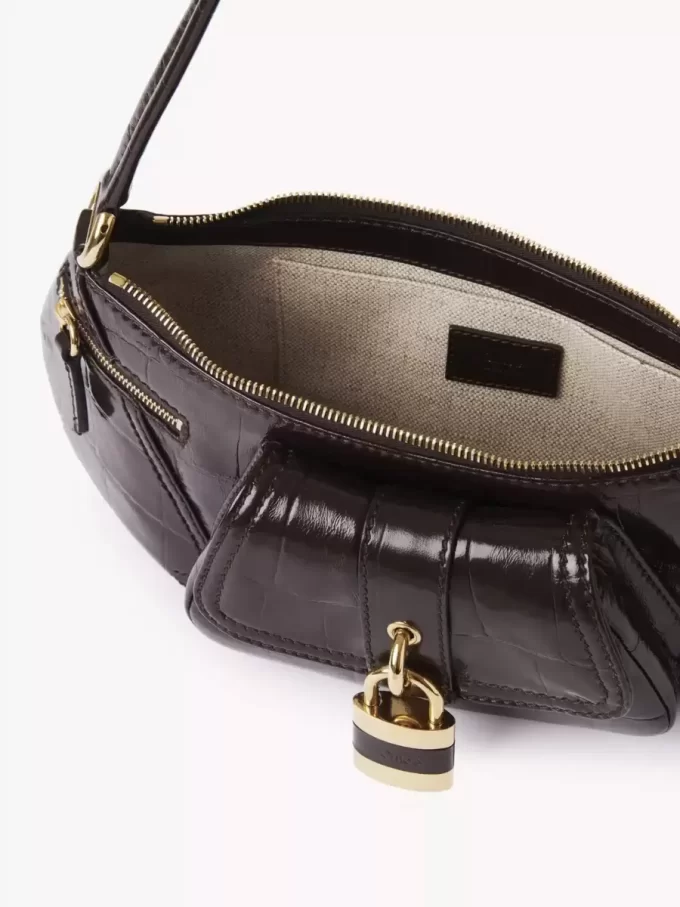 El bolso de hombro 99 en piel efecto cocodrilo El bolso de hombro 99 en piel efecto cocodrilo