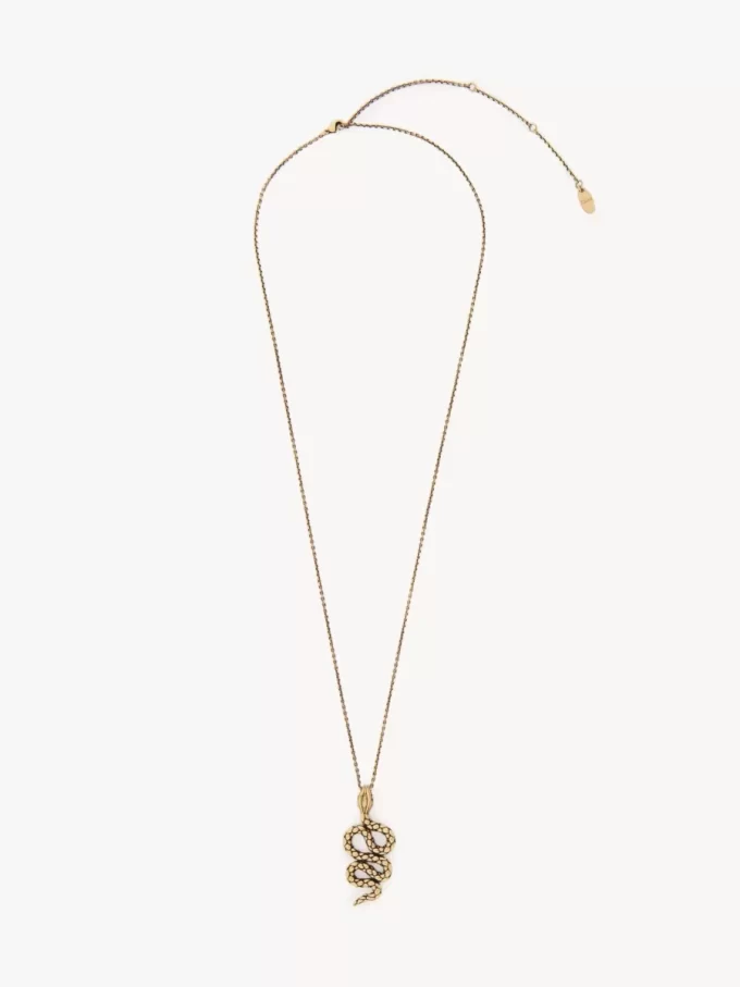 El collar colgante Snake de Chloé