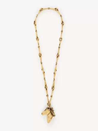 El collar del caballo de cadena
