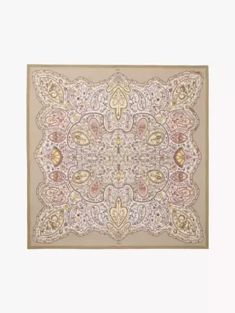 El pañuelo cuadrado Paisley de Chloé en sarga de seda