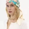 El pañuelo cuadrado Peonies de Chloé en sarga de seda