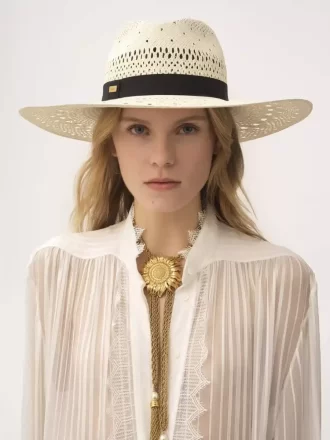 El sombrero Panamá Chloé en paja de palma