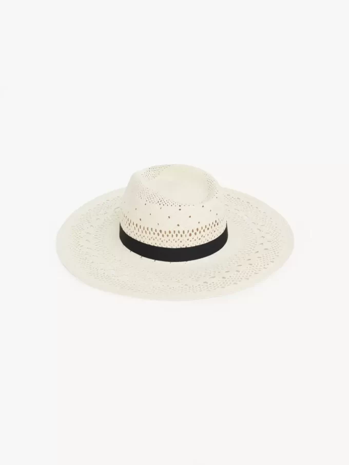 El sombrero Panamá Chloé en paja de palma El sombrero Panamá Chloé en paja de palma