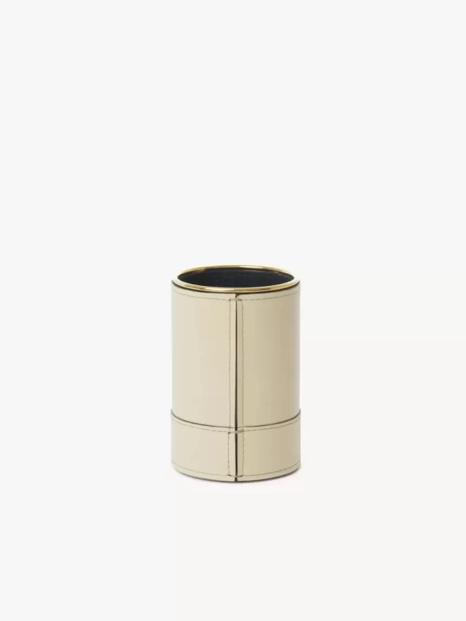 Estuche de perfume en piel brillante