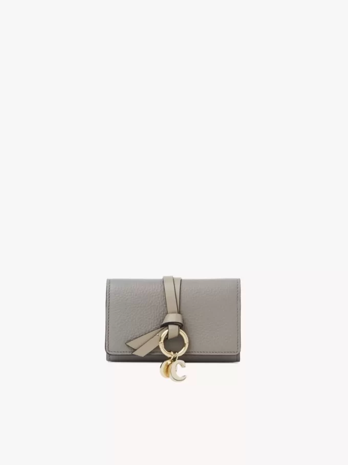 Estuche para llaves con alfabeto en piel granulada Estuche para llaves con alfabeto en piel granulada