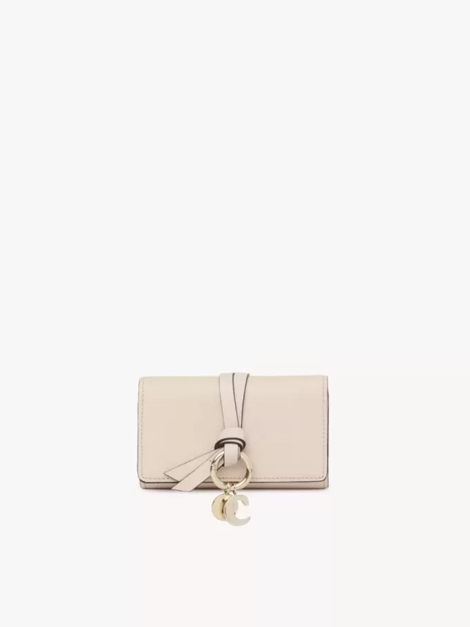 Estuche para llaves con alfabeto en piel granulada Estuche para llaves con alfabeto en piel granulada