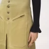 Falda hasta la rodilla en ante Falda hasta la rodilla en ante