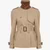 Gabardina corta de gabardina de algodón Gabardina corta de gabardina de algodón