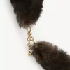 La bufanda Chloé Chain Tails en piel de oveja