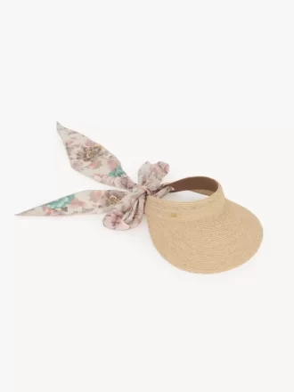 La visera Chloé en rafia