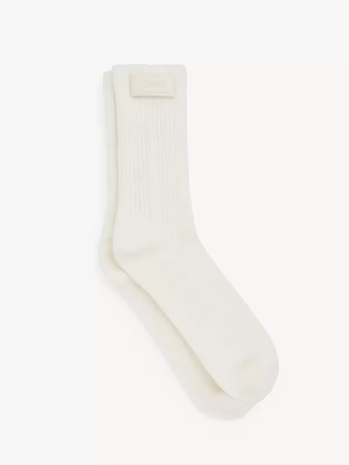 Los calcetines Chloé Signature en punto de lana