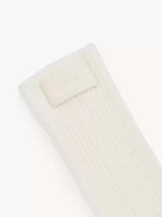 Los calcetines Chloé Signature en punto de lana