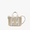Mini bolso tote Woody en lino Mini bolso tote Woody en lino
