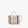 Mini bolso tote Woody en lino