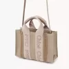 Mini bolso tote Woody en lino Mini bolso tote Woody en lino