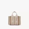 Mini bolso tote Woody en lino Mini bolso tote Woody en lino