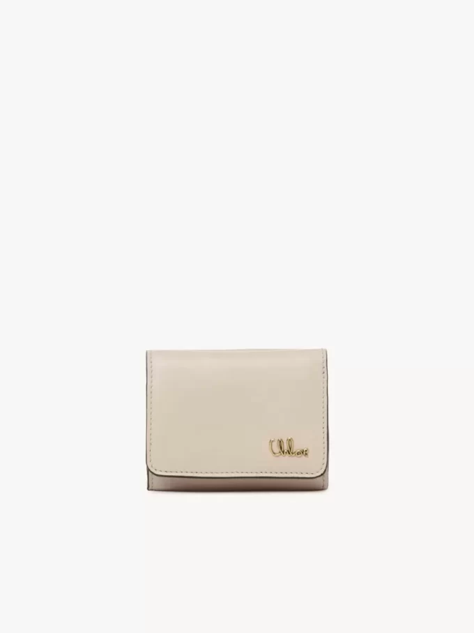 Mini Chloé Iconic tríptica en piel brillante