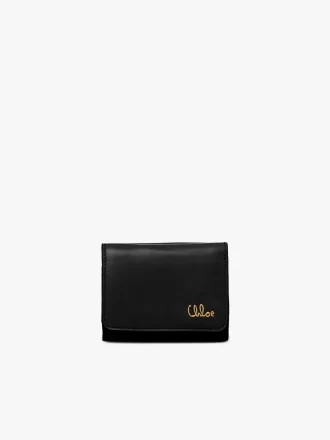Mini Chloé Iconic tríptica en piel brillante