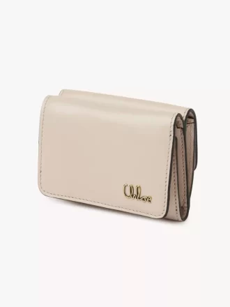 Mini Chloé Iconic tríptica en piel brillante