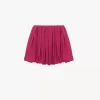 Mini shorts bombachos en charmeuse de seda