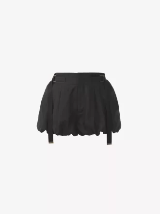 Mini shorts bombachos en habotai de seda lavada
