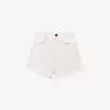 Mini shorts de tiro alto en denim Mini shorts de tiro alto en denim