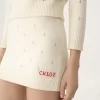 Minifalda ajustada de punto de lana y cachemira Minifalda ajustada de punto de lana y cachemira