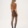 Minifalda recta en jacquard tapiz