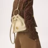 Mochila pequeña de pulsera en piel granulada Mochila pequeña de pulsera en piel granulada