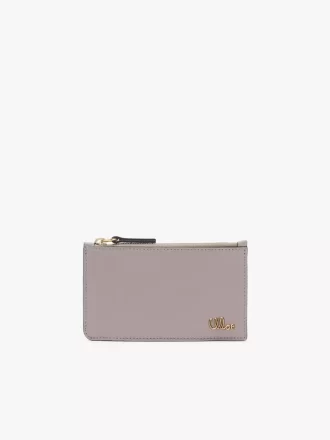 Monedero pequeño Chloé Iconic con ranuras para tarjetas en piel brillante