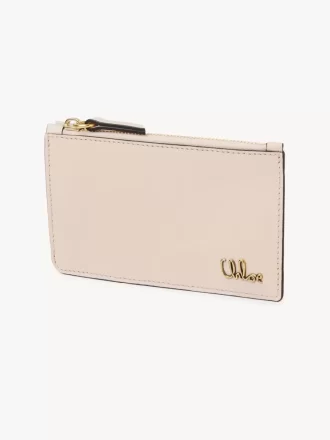Monedero pequeño Chloé Iconic con ranuras para tarjetas en piel brillante