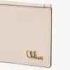 Monedero pequeño Chloé Iconic con ranuras para tarjetas en piel brillante