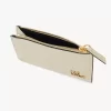 Monedero pequeño Chloé Iconic con ranuras para tarjetas en piel efecto cocodrilo