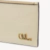 Monedero pequeño Chloé Iconic con ranuras para tarjetas en piel efecto cocodrilo