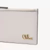 Monedero pequeño Chloé Iconic con ranuras para tarjetas en piel granulada