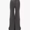 Pantalones acampanados con volantes en piel Pantalones acampanados con volantes en piel
