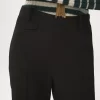 Pantalones acampanados de tiro alto en lana grain de poudre Pantalones acampanados de tiro alto en lana grain de poudre