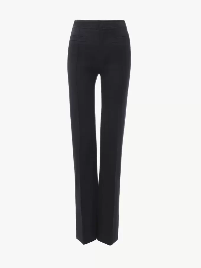 Pantalones de sastre en gabardina de lana Pantalones de sastre en gabardina de lana