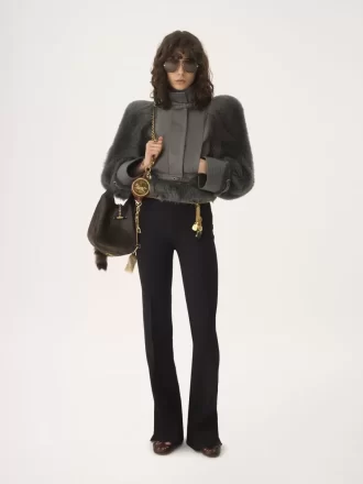 Pantalones de sastre en gabardina de lana