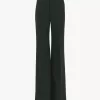 Pantalones sastre acampanados de crepé de lana Pantalones sastre acampanados de crepé de lana