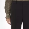 Pantalones sastre acampanados de lana grain de poudre Pantalones sastre acampanados de lana grain de poudre
