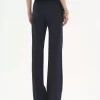 Pantalones sastre de estilo juvenil en lana elástica