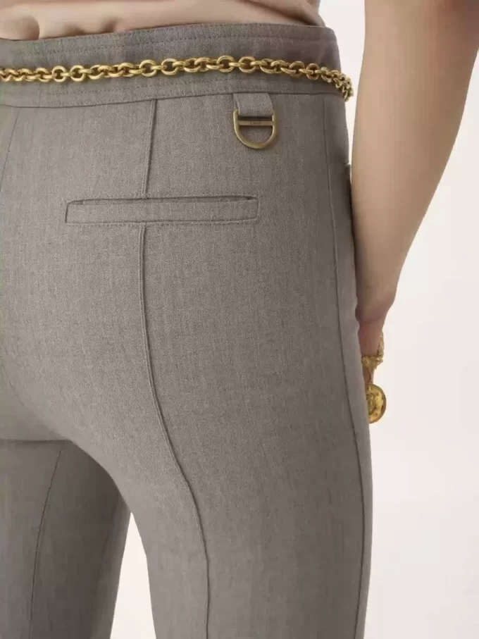 Pantalones sastre de lana chiné Pantalones sastre de lana chiné