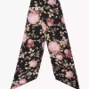 Pañuelo bandeau ancho The Chloé Peonies en charmeuse de seda