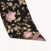 Pañuelo bandeau ancho The Chloé Peonies en charmeuse de seda