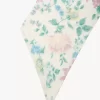 Pañuelo bandeau ancho The Chloé Peonies en charmeuse de seda