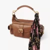 Pañuelo bandeau ancho The Chloé Peonies en charmeuse de seda