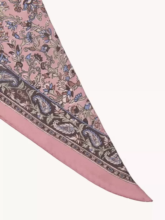 Pañuelo bandeau The Chloé Paisley en charmeuse de seda Pañuelo bandeau The Chloé Paisley en charmeuse de seda