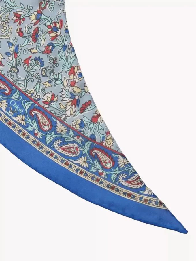 Pañuelo bandeau The Chloé Paisley en charmeuse de seda