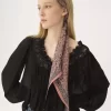 Pañuelo bandeau The Chloé Paisley en charmeuse de seda Pañuelo bandeau The Chloé Paisley en charmeuse de seda